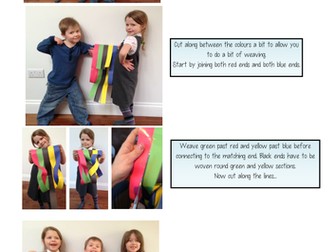 Olympic Rings from a Single Piece of Paper 