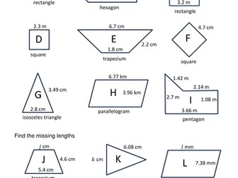 Decimal polygon perimeters