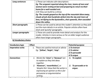 language features and effect booklet
