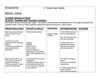 Rounders scheme of work