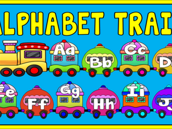 ALPHABET TRAIN - LETTERS, LITERACY, ENGLISH, EARLY YEARS, KEY STAGE 1