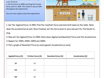 Newton's Second Law - Force and Acceleration 