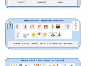 Dingbats (50 pages) of keywords & definitions for all topic areas for the NEW GCSE PE syllabus 2016 