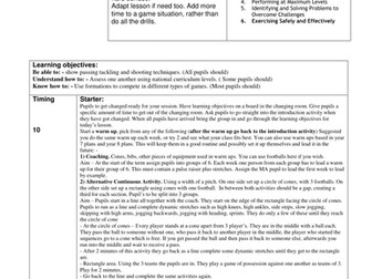 12 x Year 9 Football Lesson Plans