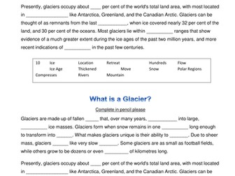 Glacial processes & extent of ice cover in UK