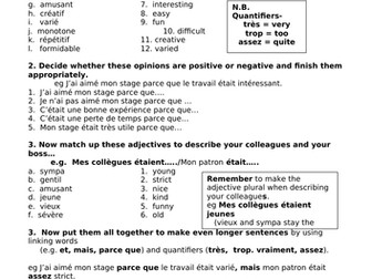 Mon stage en entreprise