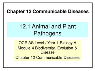 NEW OCR A Level Biology - Communicable Diseases