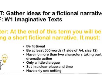 Creative Writing - Scheme of Work and Resources (Key Stage 3)