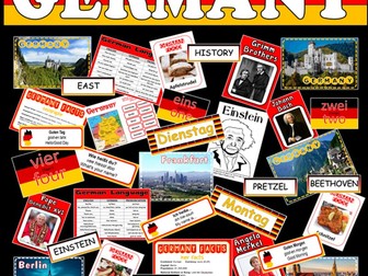 GERMANY TEACHING RESOURCES -GEOGRAPHY MAPS GERMAN LANGUAGE CULTURE COUNTRY HISTORY