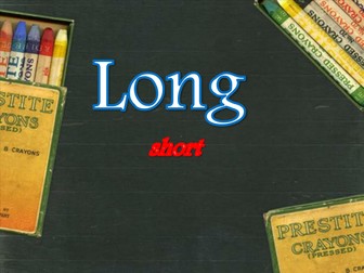 Long and Short ppt -  teach Preschoolers about length