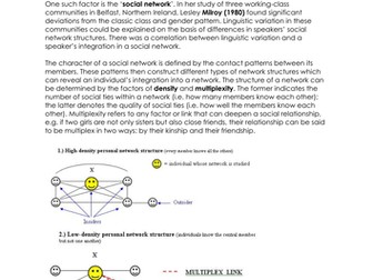 English Language Theories: Social Groups and Language Change