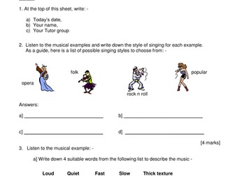 Year 7 Baseline test and End of Year 7 test 