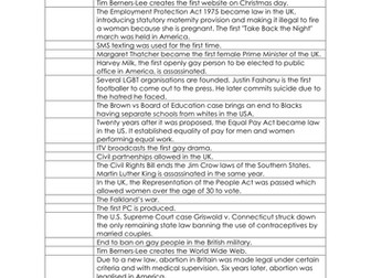 Language Change Timeline