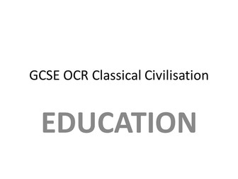 REVISION FOR OCR CLASSICAL CIVILISATION (GCSE) - Rome