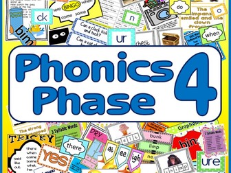 *PHONICS PHASES BUNDLE* PHASE 1, 2, 3, 4, 5, 6 - EARLY YEARS, KEY STAGE ...