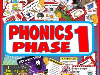 *PHONICS PHASES BUNDLE* PHASE 1, 2, 3, 4, 5, 6 - EARLY YEARS, KEY STAGE ...