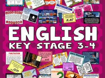 english bundle ks3 4 activities games tasks starters punctuation