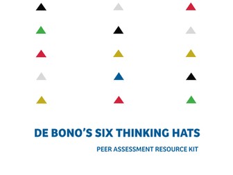 Peer assessment activity using Debono's Six thinking hats