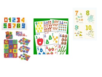graphic design (create children's number cards and the box for the cards)