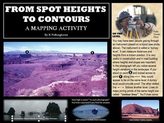 A MAPPING SKILL - DRAWING CONTOUR LINES FROM SPOT HEIGHTS