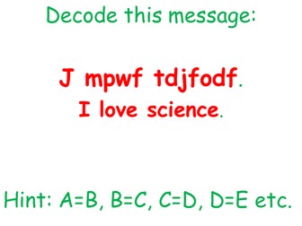 Entry level KS3 P1.3 Year 9