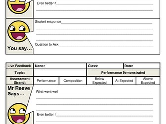 Verbal Music Feedback Assessment Sheet