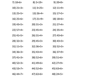 Addition and Subtraction