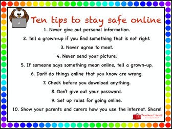 10 tips to stay safe online