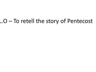 Re-tell the story of Pentecost