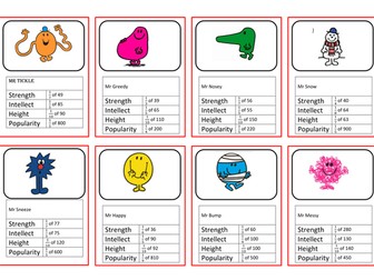Top trumps fractions of quantities