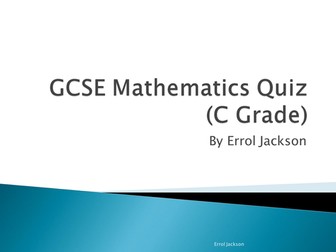 GCSE Mathematics Quiz