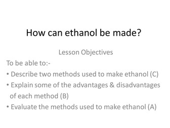 Making Ethanol