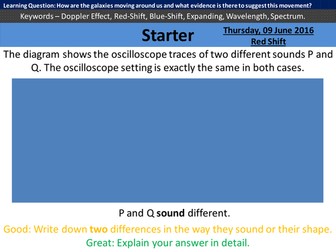 Red Shift and The Doppler Effect