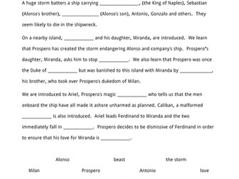 Complete Tempest Scheme of Work and Lessons