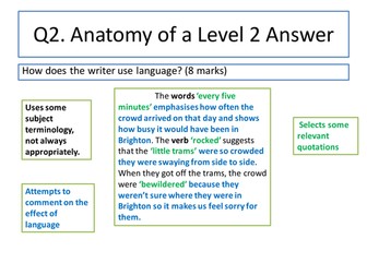 NEW AQA English Language Paper 1 Marking Scheme AND sample answer