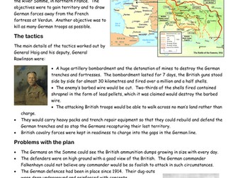 Battle of the Somme (2 lessons)