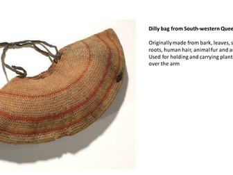 Traditional products made by Aboriginal Australians