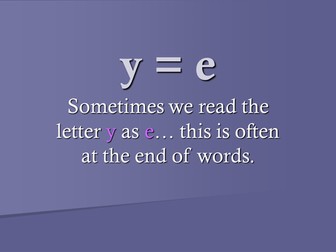 When Y says 'E'