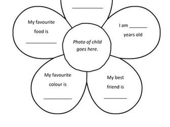 All about me Flower! Transition week / Icebreakers