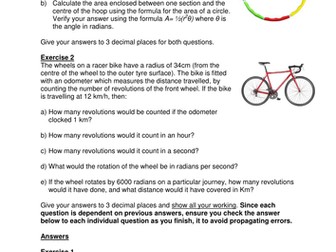  Radians and revolutions – worksheet 1