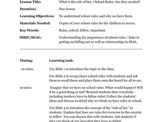 British Values (KS2) - Why are rules important?