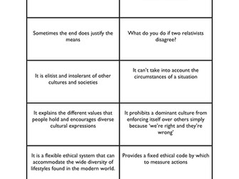 Difference between absolute and relative morality 