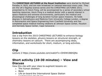 Bones in space: how the body reacts to being in space