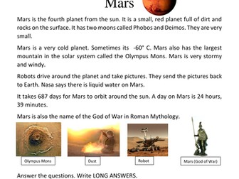 Read about Mars