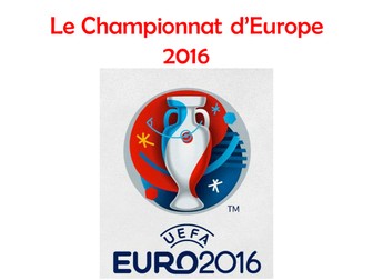 Le Championnat d'Europe 2016 Activity Booklet