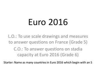 Euro 2016 Bearings and Scale Drawings and Standard Form