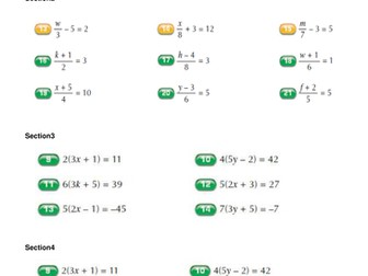 Linear equations and inequalities