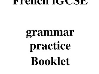iGCSE grammar practise booklet 