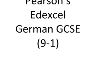 Summary Booklet -  Edexcel GCSE (9-1) German 