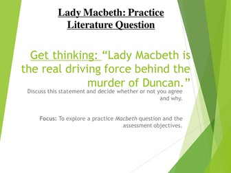 AQA English Literature New Specification (8702) Macbeth Resources